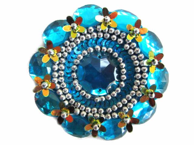 Bloem turquoise-Fournituren.nl