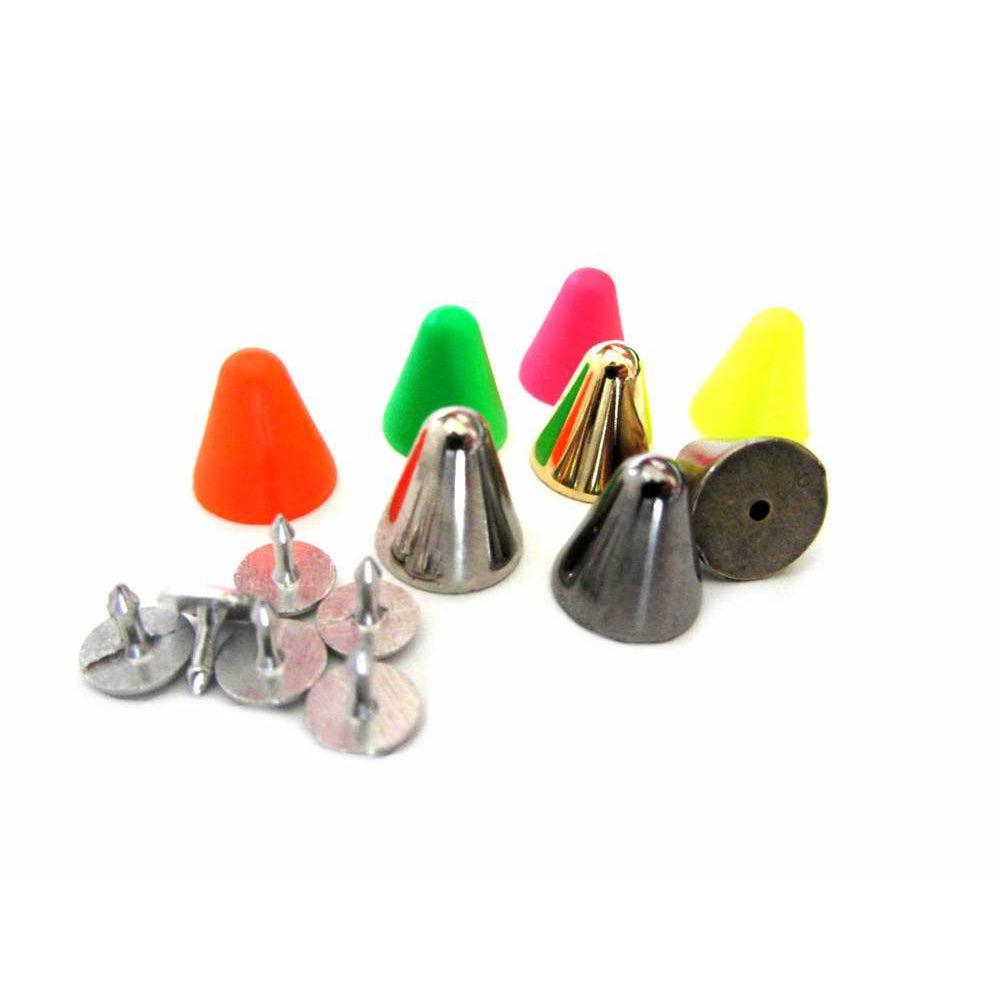 Inslagstuds in fluorkleuren 1cm-Fournituren.nl