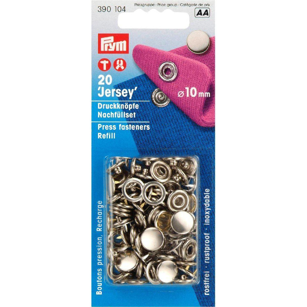 Prym Jersey - Navul - 10mm - Zilveren kap-Fournituren.nl
