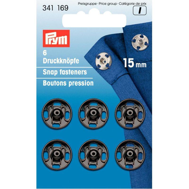 Prym naaibare drukkers zwart-15mm-Fournituren.nl