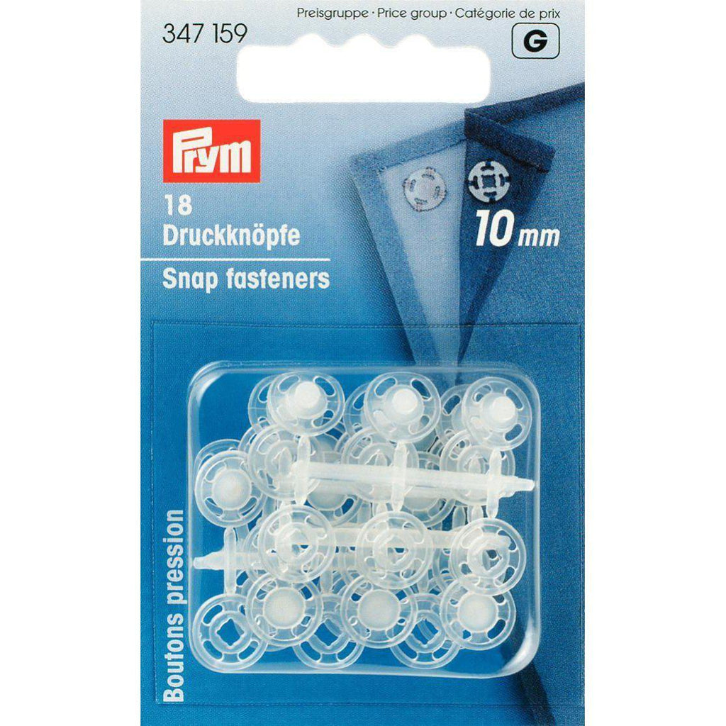 prym 10mm transparante plastic drukkers-Fournituren.nl