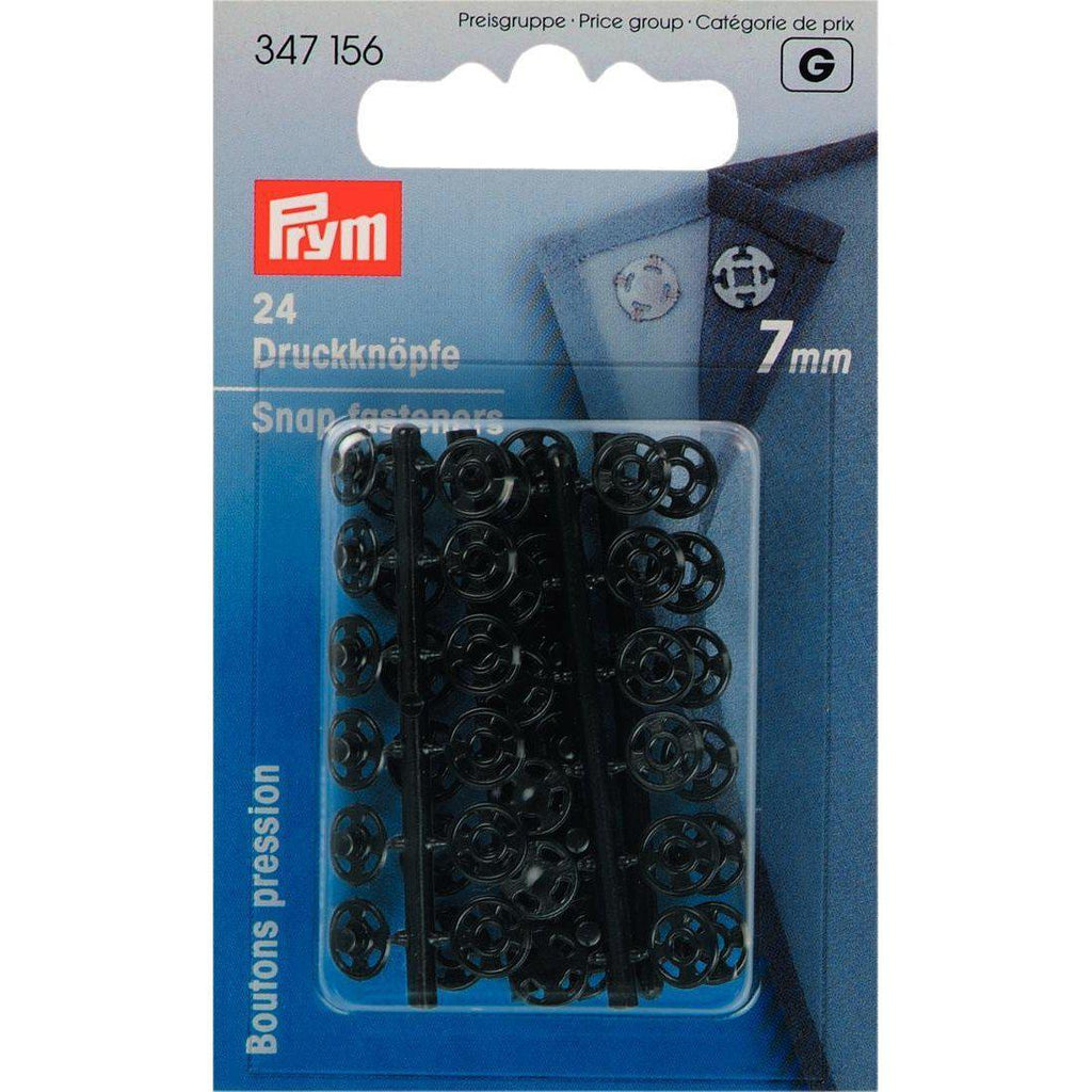 prym 7mm zwarte plastic drukkers-Fournituren.nl
